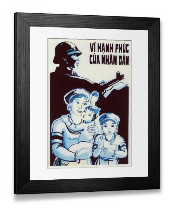 Framed Print : Vietnamese Patriotic Poster Framed Print : Vietnamese Patriotic Poster