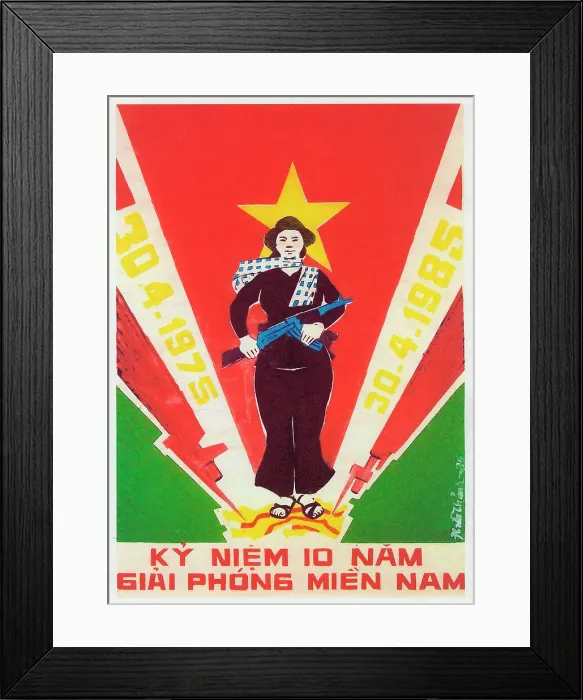 Framed Print : Vietnamese Patriotic Poster Framed Print : Vietnamese Patriotic Poster