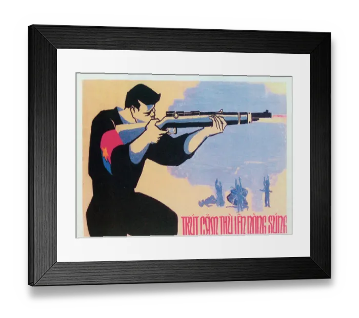Framed Print : Vietnamese Patriotic Poster - Vent your Red Hot Anger Framed Print : Vietnamese Patriotic Poster - Vent your Red Hot Anger