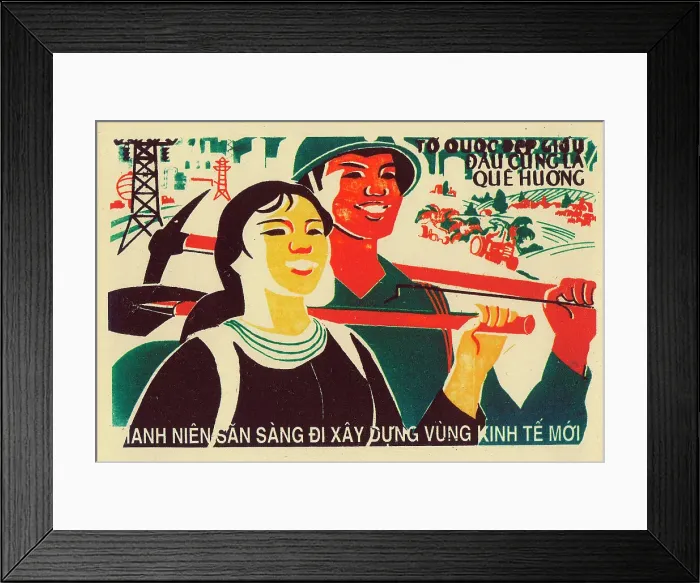 Framed Print : Vietnamese Patriotic Poster Framed Print : Vietnamese Patriotic Poster