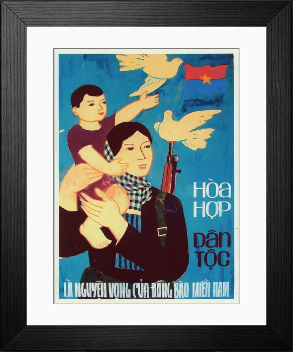 Framed Print : Vietnamese Patriotic Poster Framed Print : Vietnamese Patriotic Poster