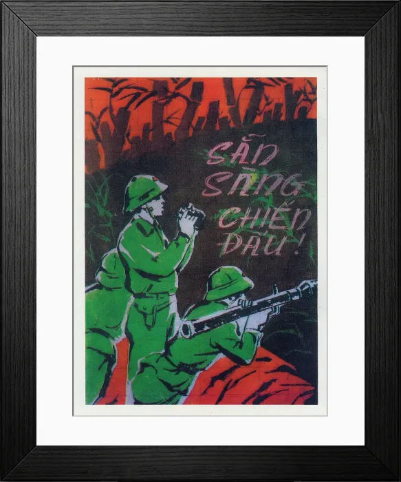 Framed Print : Vietnamese Patriotic Poster Framed Print : Vietnamese Patriotic Poster