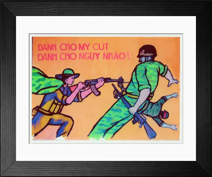 Framed Print : Vietnamese Patriotic Poster Framed Print : Vietnamese Patriotic Poster