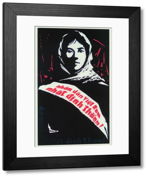 Framed Print : Vietnamese Patriotic Poster