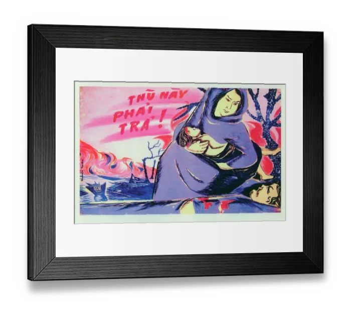 Framed Print : Vietnamese Patriotic Poster Framed Print : Vietnamese Patriotic Poster