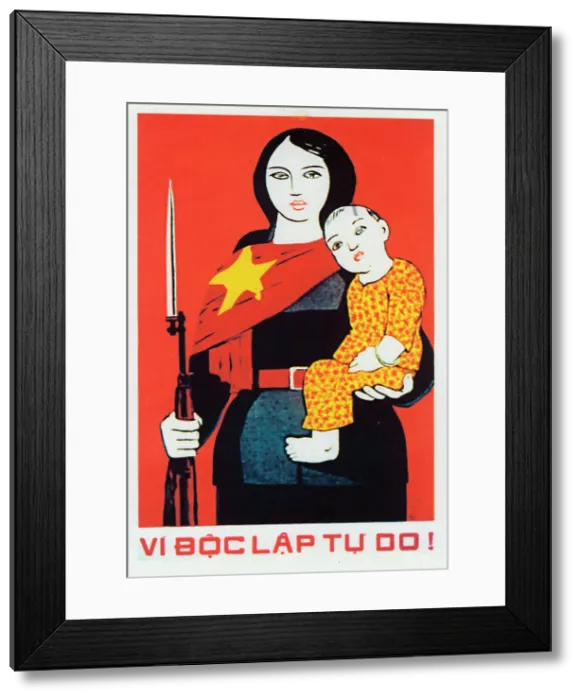 Framed Print : Vietnamese Patriotic Poster Framed Print : Vietnamese Patriotic Poster