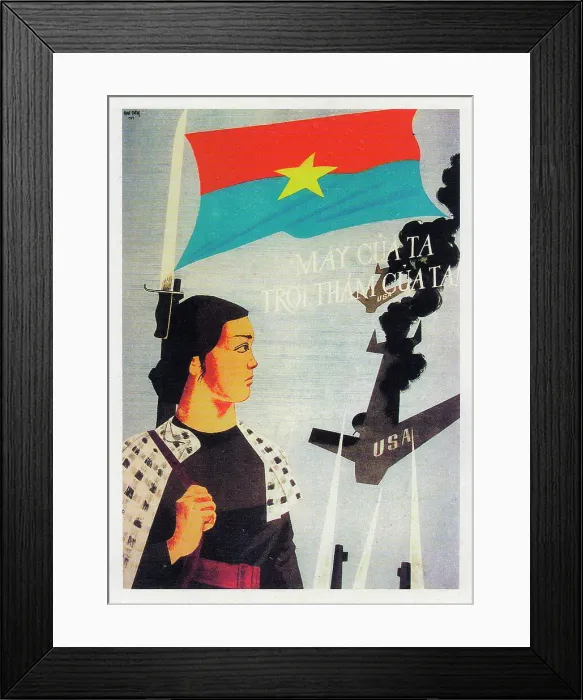 Framed Print : Vietnamese Patriotic Poster Framed Print : Vietnamese Patriotic Poster
