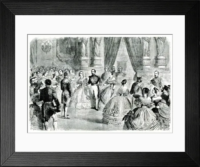 Framed Print : Napoleon III and Empress Eugenie, Tuileries Palace, Paris Framed Print : Napoleon III and Empress Eugenie, Tuileries Palace, Paris