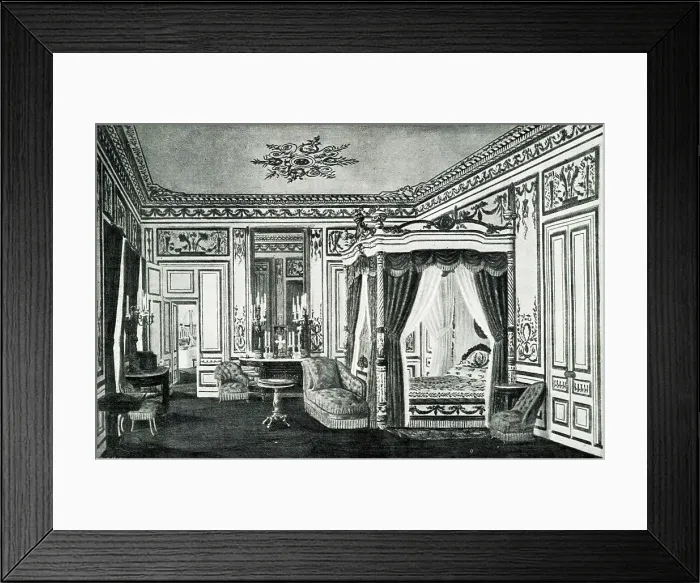 Framed Print : Empress Eugenie's bedroom, Saint-Cloud Palace, Paris Framed Print : Empress Eugenie's bedroom, Saint-Cloud Palace, Paris