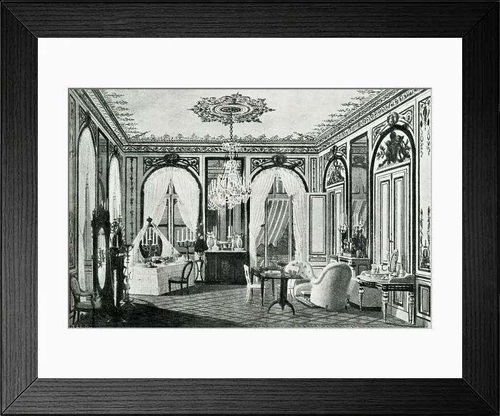Framed Print : Empress Eugenie's dressing room, Saint-Cloud Palace, Paris Framed Print : Empress Eugenie's dressing room, Saint-Cloud Palace, Paris