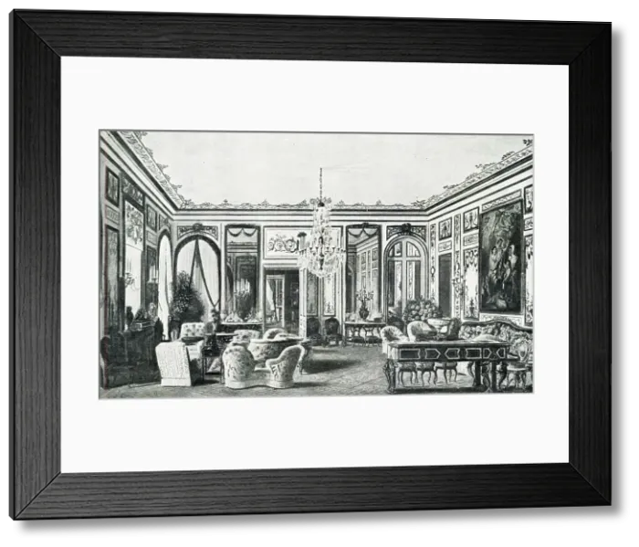 Framed Print : Empress Eugenie's salon, Saint-Cloud Palace, Paris Framed Print : Empress Eugenie's salon, Saint-Cloud Palace, Paris