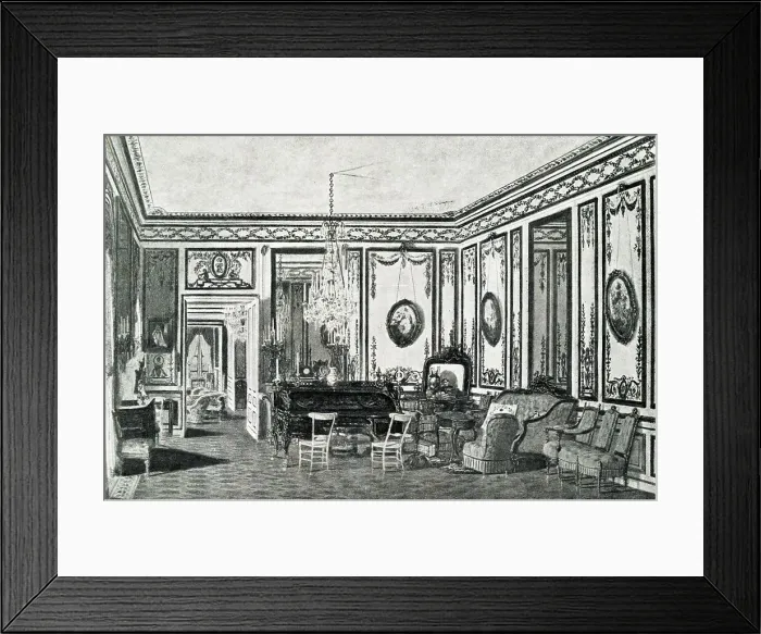 Framed Print : Empress Eugenie's office, Saint-Cloud Palace, Paris Framed Print : Empress Eugenie's office, Saint-Cloud Palace, Paris