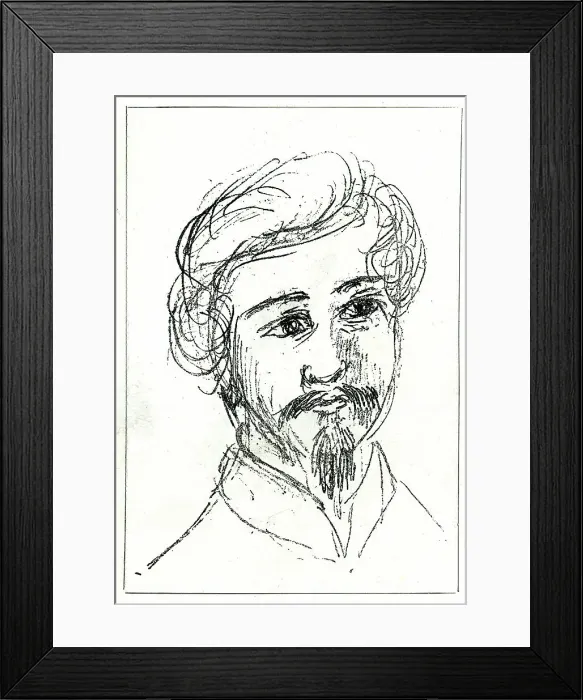Framed Print : Duc de Persigny, sketched by Napoleon III Framed Print : Duc de Persigny, sketched by Napoleon III