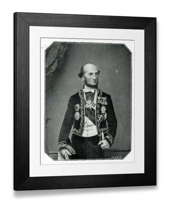 Framed Print : Dr Henri Conneau, doctor and friend of Napoleon III Framed Print : Dr Henri Conneau, doctor and friend of Napoleon III