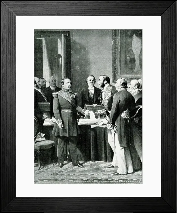 Framed Print : Emperor Napoleon III and Baron Haussmann Framed Print : Emperor Napoleon III and Baron Haussmann