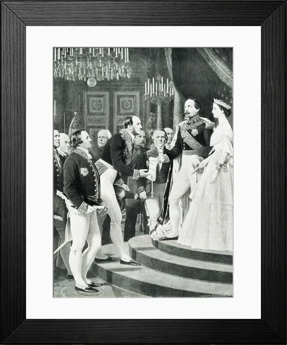 Framed Print : Emperor Napoleon III and Baron Haussmann Framed Print : Emperor Napoleon III and Baron Haussmann