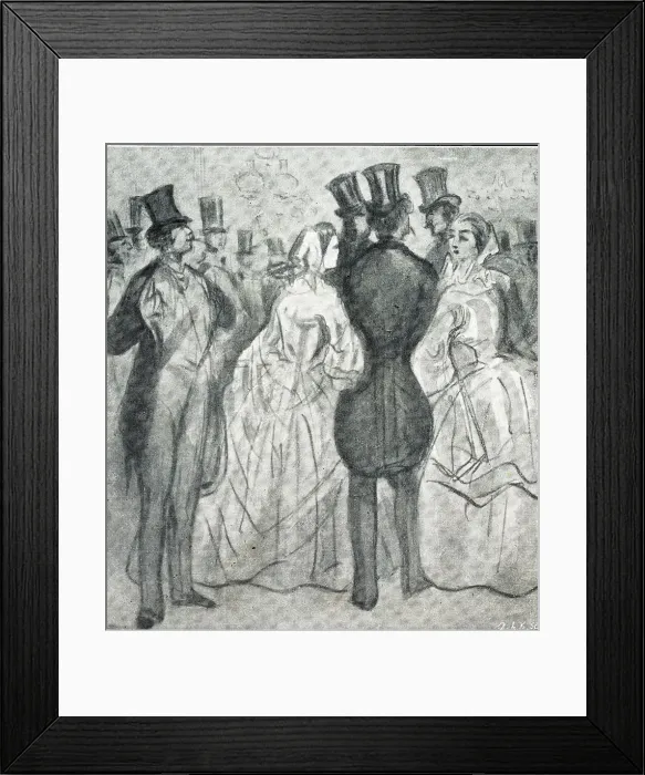 Framed Print : Men and women in the opera foyer, Paris Framed Print : Men and women in the opera foyer, Paris