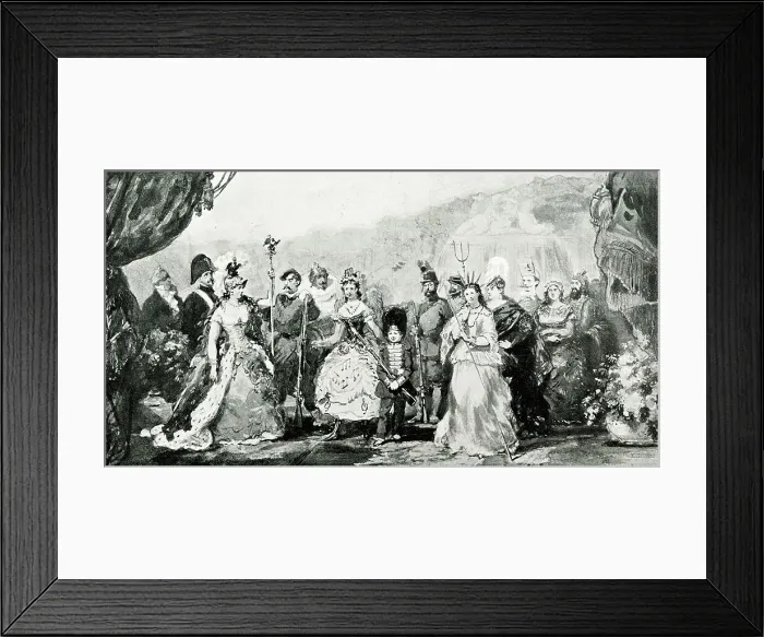 Framed Print : Performers in a production at Compiegne Palace Framed Print : Performers in a production at Compiegne Palace