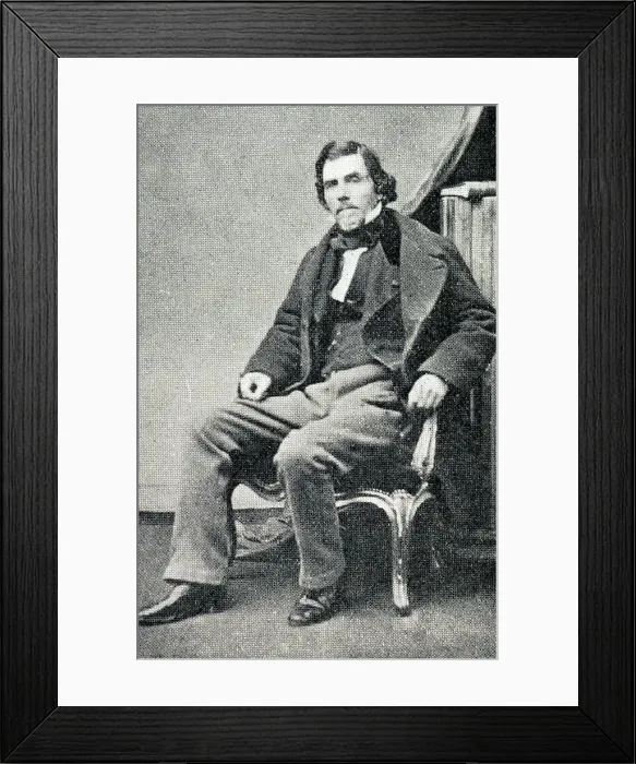 Framed Print : Eugene Delacroix, French artist Framed Print : Eugene Delacroix, French artist
