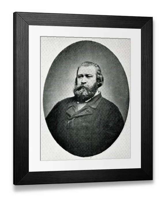 Framed Print : Jean-Francois Millet, French artist Framed Print : Jean-Francois Millet, French artist