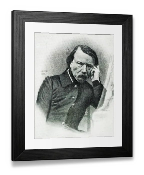 Framed Print : Pierre-Jean David D'Angers, French sculptor Framed Print : Pierre-Jean David D'Angers, French sculptor