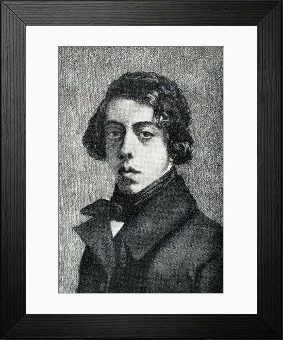 Framed Print : Theodore Chasseriau, French artist Framed Print : Theodore Chasseriau, French artist