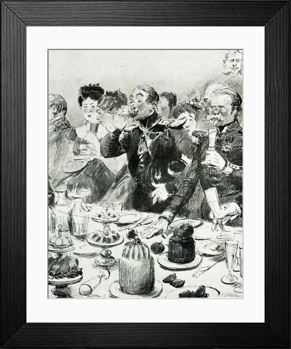 Framed Print : Buffet in the Tuileries, Paris