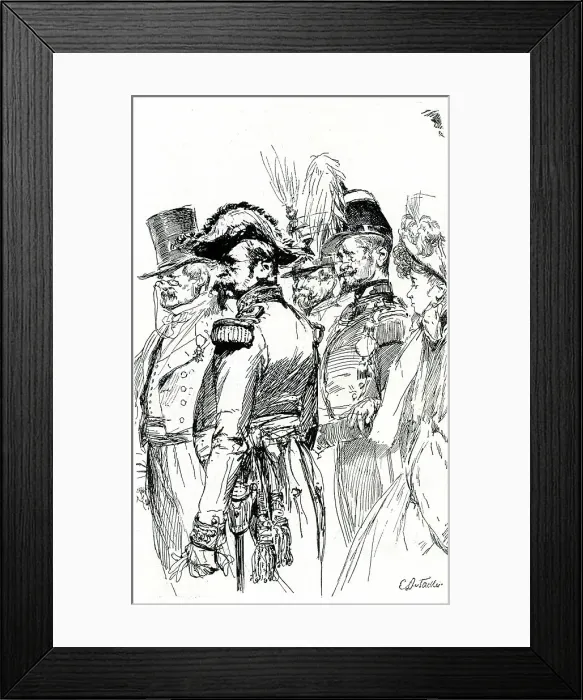 Framed Print : Guests at an official reception, France