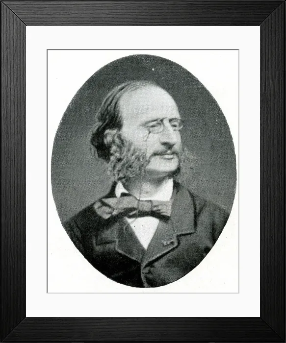 Framed Print : Jacques Offenbach, German-French composer Framed Print : Jacques Offenbach, German-French composer