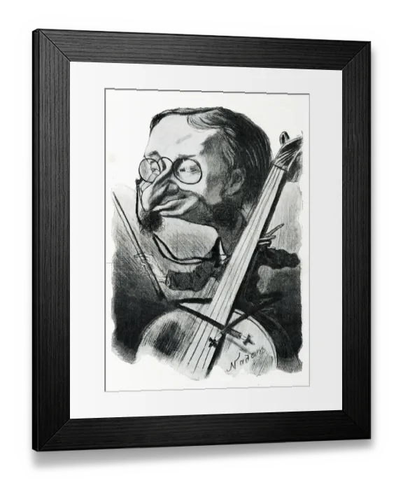 Framed Print : Jacques Offenbach, German-French composer Framed Print : Jacques Offenbach, German-French composer