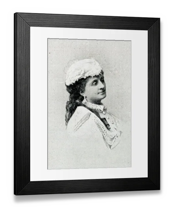 Framed Print : Hortense Schneider, French soprano, in travelling clothes Framed Print : Hortense Schneider, French soprano, in travelling clothes