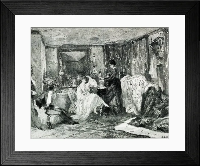Framed Print : Hortense Schneider, French soprano, in her dressing room Framed Print : Hortense Schneider, French soprano, in her dressing room