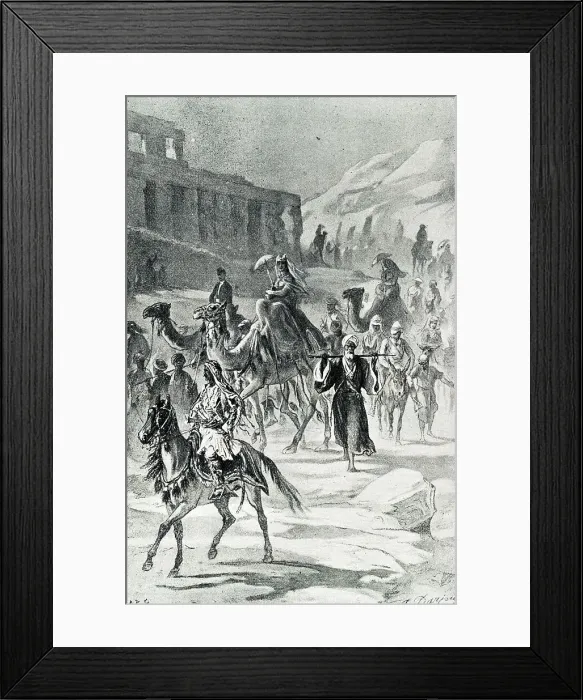 Framed Print : Empress Eugenie's visit to Egypt Framed Print : Empress Eugenie's visit to Egypt