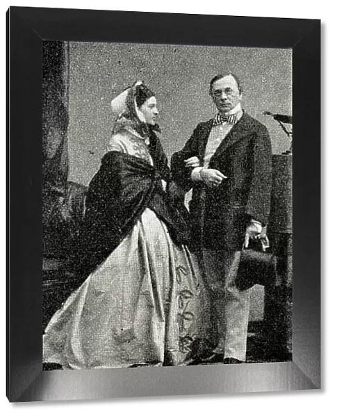 Emile de Girardin and his wife Delphine, French writers