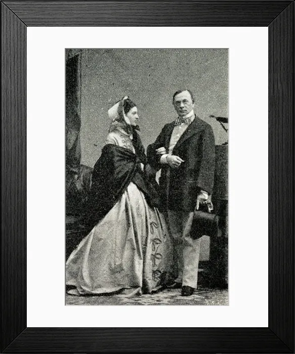 Framed Print : Emile de Girardin and his wife Delphine, French writers Framed Print : Emile de Girardin and his wife Delphine, French writers