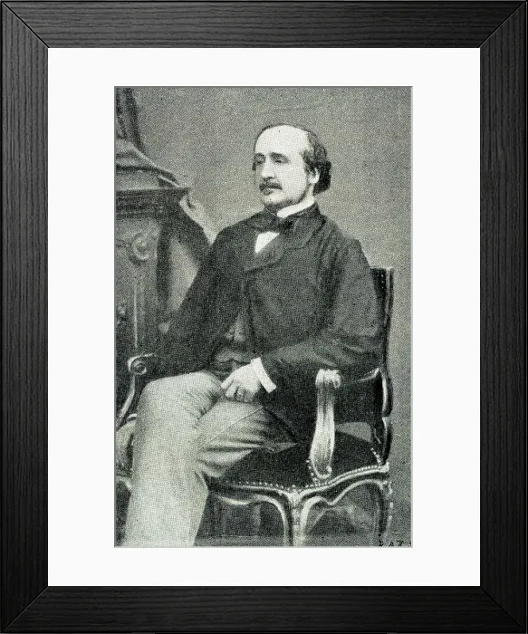 Framed Print : Duke Albert de Broglie, French politician and writer Framed Print : Duke Albert de Broglie, French politician and writer