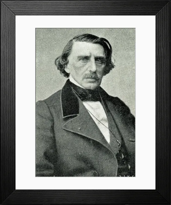 Framed Print : Hippolyte Lucas, French writer and critic Framed Print : Hippolyte Lucas, French writer and critic