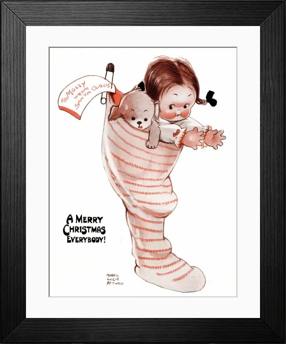 Framed Print : Title page, A Merry Christmas Everybody Framed Print : Title page, A Merry Christmas Everybody