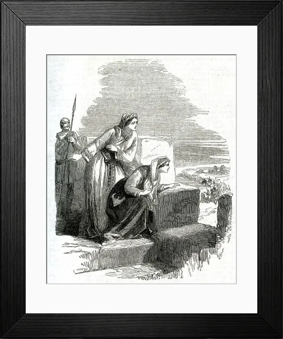 Framed Print : Adelicia of Louvain and the Empress Matilda Framed Print : Adelicia of Louvain and the Empress Matilda