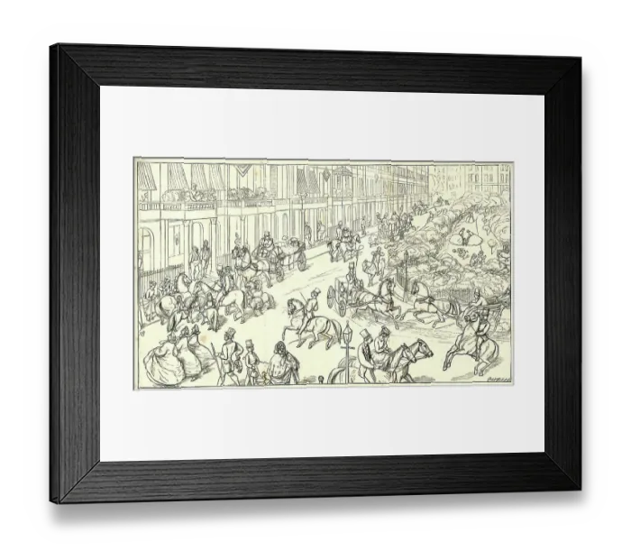 Framed Print : Belgravia out of Door - a busy street scene Framed Print : Belgravia out of Door - a busy street scene