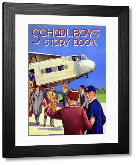 Framed Print : Cover design, Schoolboys Story Book Framed Print : Cover design, Schoolboys Story Book