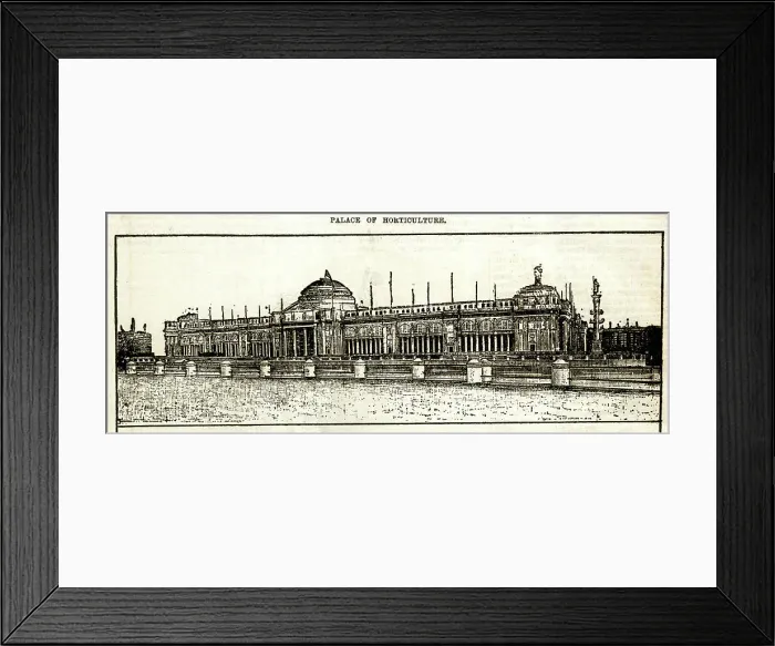Framed Print : Chicago Exhibition, Palace of Horticulture Framed Print : Chicago Exhibition, Palace of Horticulture