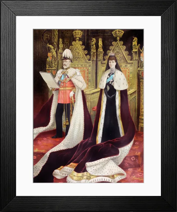 Framed Print : Coronation of King Edward VII and Queen Alexandra Framed Print : Coronation of King Edward VII and Queen Alexandra
