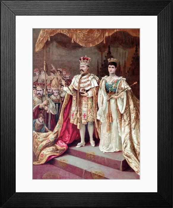 Framed Print : Coronation of King Edward VII and Queen Alexandra Framed Print : Coronation of King Edward VII and Queen Alexandra