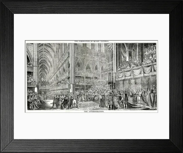 Framed Print : Coronation of Queen Victoria, Westminster Abbey Framed Print : Coronation of Queen Victoria, Westminster Abbey