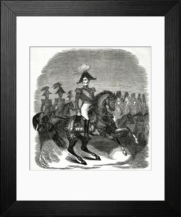Framed Print : Emperor Nicholas I of Russia at the head of his troops Framed Print : Emperor Nicholas I of Russia at the head of his troops