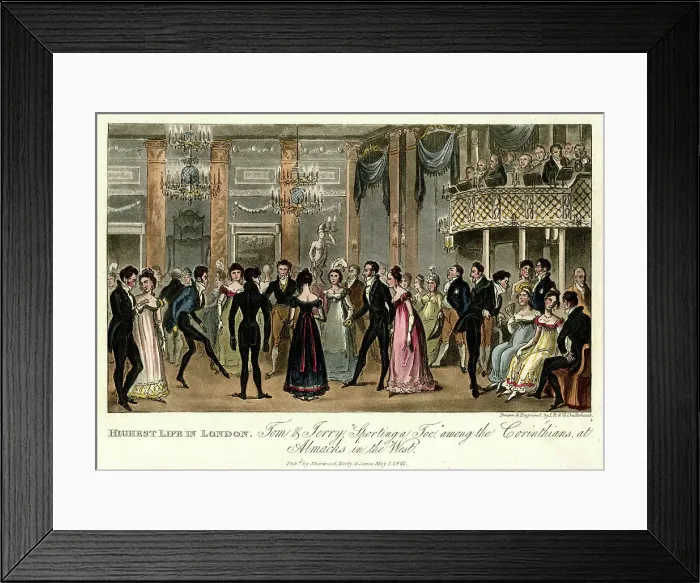 Framed Print : Highest Life in London, Tom & Jerry Sporting a Toe Framed Print : Highest Life in London, Tom & Jerry Sporting a Toe