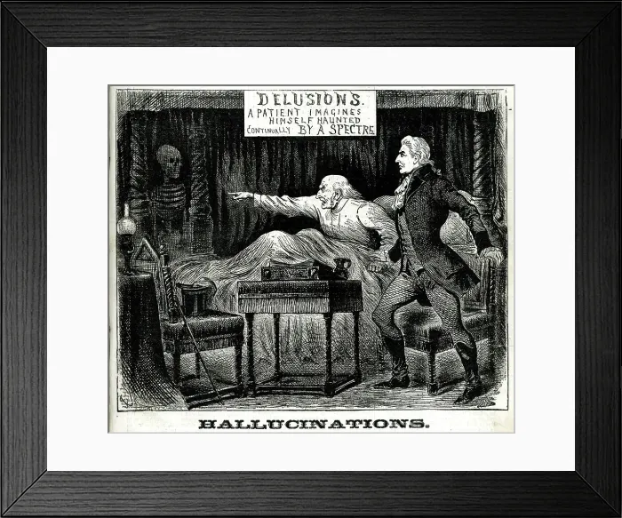 Framed Print : Hallucinations - patient and spectre Framed Print : Hallucinations - patient and spectre