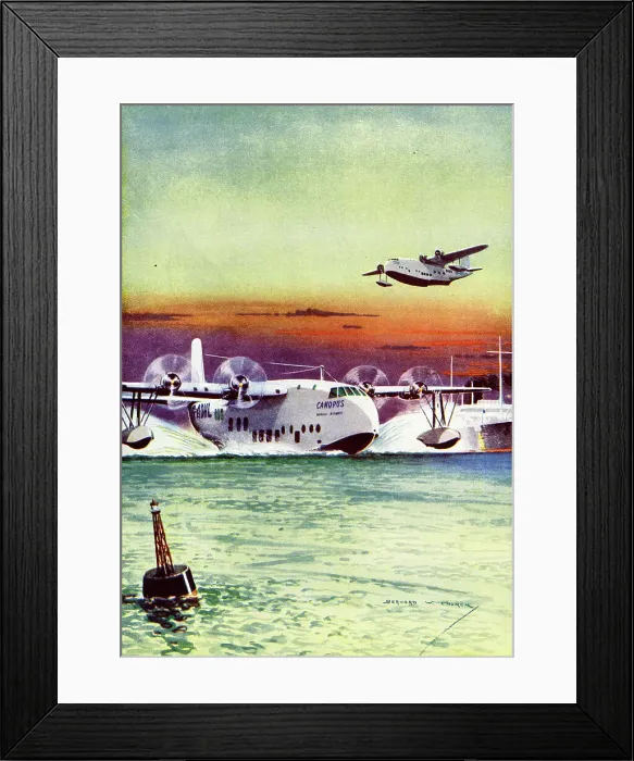 Framed Print : Short Brothers Empire flying boat Canopus Framed Print : Short Brothers Empire flying boat Canopus