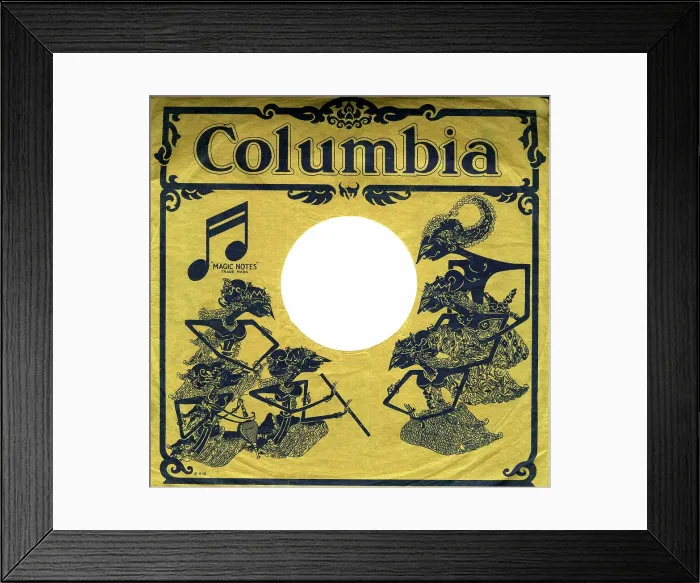 Framed Print : Eastern musicians on Columbia record sleeve Framed Print : Eastern musicians on Columbia record sleeve
